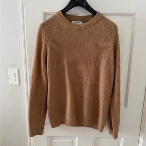 Nordstrom Men's Camel Cashmere Crewneck Sweater